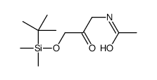 N-[3-[tert-butyl(dimethyl)silyl]oxy-2-oxopropyl]acetamide Structure