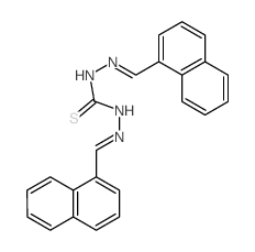 1,3-bis(naphthalen-1-ylmethylideneamino)thiourea结构式