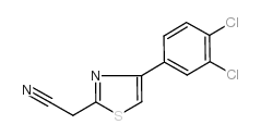 [4-(3,4-二氯-苯基)-噻唑-2-基]-乙腈结构式