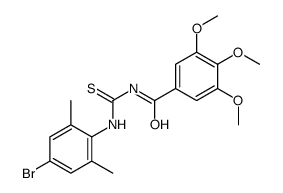 N-[(4-bromo-2,6-dimethylphenyl)carbamothioyl]-3,4,5-trimethoxybenzamide结构式