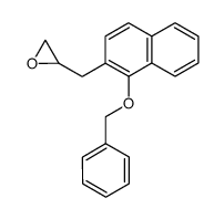 2-((1-(benzyloxy)naphthalen-2-yl)methyl)oxirane Structure
