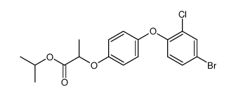 2-[4-(4-Bromo-2-chloro-phenoxy)-phenoxy]-propionic acid isopropyl ester Structure