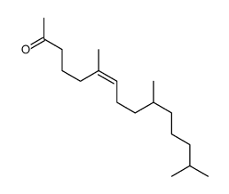 6,10,14-trimethylpentadec-6-en-2-one结构式