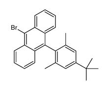 9-bromo-10-(4-tert-butyl-2,6-dimethylphenyl)anthracene结构式