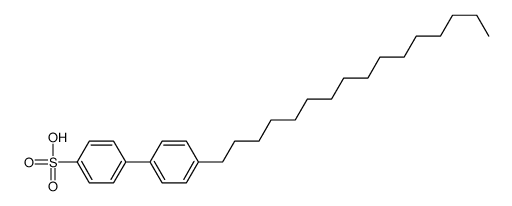 4-(4-hexadecylphenyl)benzenesulfonic acid结构式