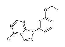 4-chloro-1-(3-ethoxyphenyl)pyrazolo[3,4-d]pyrimidine Structure