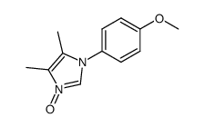 1-(p-methoxyphenyl)-4,5-dimethyl-1H-imidazole N3-oxide结构式