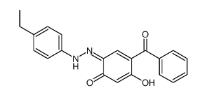 4-benzoyl-6-[(4-ethylphenyl)hydrazinylidene]-3-hydroxycyclohexa-2,4-dien-1-one结构式