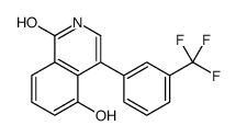 5-hydroxy-4-[3-(trifluoromethyl)phenyl]-2H-isoquinolin-1-one结构式