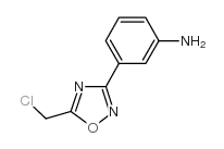 3-(5-Chloromethyl-[1,2,4]oxadiazol-3-yl)aniline Structure
