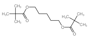 5-(2,2-dimethylpropanoyloxy)pentyl 2,2-dimethylpropanoate结构式