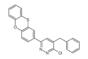 4-benzyl-3-chloro-6-phenoxathiin-2-ylpyridazine Structure