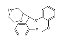 (2S)-2-[(S)-(2-fluorophenyl)-(2-methoxyphenyl)sulfanylmethyl]morpholine结构式