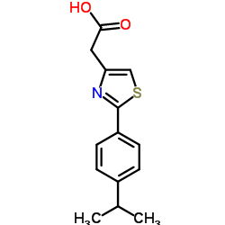 [2-(4-Isopropylphenyl)-1,3-thiazol-4-yl]-acetic acid结构式