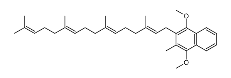 (2'E,6'E,10'E,14'E)-2-(3',7',11',15'-tetramethylhexadeca-2',6',10',14'-tetraenyl)-1,4-dimethoxy-3-methylnaphthalene Structure