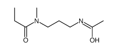 N-[3-(Acetylamino)propyl]-N-methylpropanamide structure