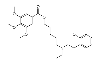 3,4,5-Trimethoxybenzoic acid 5-[ethyl(2-methoxy-α-methylphenethyl)amino]pentyl ester picture