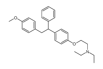 2-[4-(4-Methoxy-α-phenylphenethyl)phenoxy]ethyldiethylamine结构式