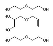 2-(2-hydroxyethoxy)ethanol,2-(2-hydroxyethylsulfanyl)ethanol,3-prop-2-enoxypropane-1,2-diol Structure