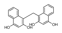 4-[(2,4-dihydroxynaphthalen-1-yl)methyl]naphthalene-1,3-diol结构式