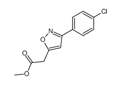 [3-(4-chloro-phenyl)-isoxazol-5-yl]-acetic acid methyl ester Structure