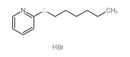 Pyridine,2-(hexylthio)-, hydrobromide (1:1) structure