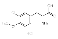 2-amino-3-(3-chloro-4-methoxy-phenyl)propanoic acid structure