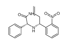 (2R)-2-{[(1R)-1-(2-nitrophenyl)-3-butenyl]amino}-2-phenylethanamide结构式