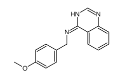 N-[(4-methoxyphenyl)methyl]quinazolin-4-amine结构式