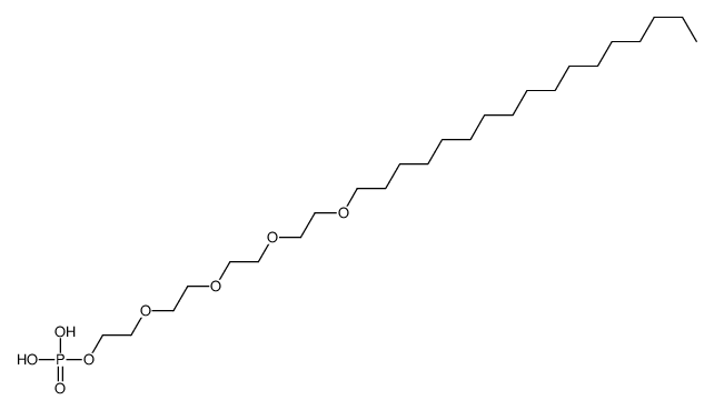 2-[2-[2-(2-heptadecoxyethoxy)ethoxy]ethoxy]ethyl dihydrogen phosphate Structure