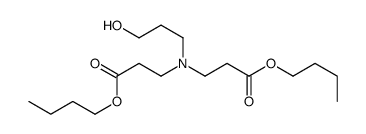 N-(3-Butoxy-3-oxopropyl)-N-(3-hydroxypropyl)-β-alanine butyl ester Structure