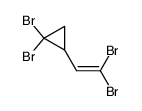 1,1-dibromo-2-(2,2-dibromoethenyl)cyclopropane结构式
