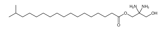 (2,2-diamino-3-hydroxypropyl) 16-methylheptadecanoate结构式