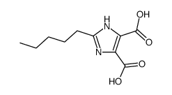 2-pentyl-1H-imidazole-4,5-dicarboxylic acid Structure