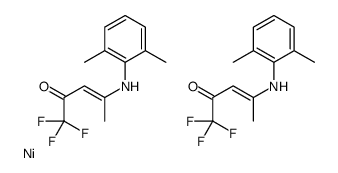 4-(2,6-dimethylanilino)-1,1,1-trifluoropent-3-en-2-one,nickel Structure
