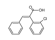 (E)-2-(2-chlorophenyl)-3-phenylpropenoic acid结构式
