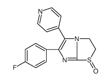 6-(4-fluorophenyl)-5-pyridin-4-yl-2,3-dihydroimidazo[2,1-b][1,3]thiazole 1-oxide结构式