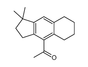 1-(2,3,5,6,7,8-Hexahydro-1,1-dimethyl-1H-benz[f]inden-4-yl)ethanone结构式
