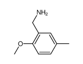 (2-methoxy-5-methylphenyl)methanamine结构式