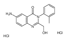 6-amino-2-(hydroxymethyl)-3-(2-methylphenyl)quinazolin-4-one,dihydrochloride Structure