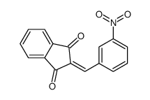 2-[(3-nitrophenyl)methylidene]indene-1,3-dione结构式