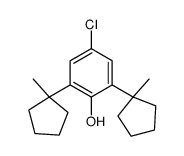 4-chloro-2,6-bis(1-methylcyclopentyl)phenol结构式