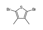 2,5-二溴-3,4-二甲基-噻吩结构式