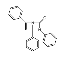 3,4,6-triphenyl-1,3-diazabicyclo[2.2.0]hex-5-en-2-one结构式