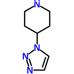 Piperidine, 4-(1H-1,2,3-triazol-1-yl)- (9CI) structure