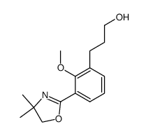 3-(3-(4,4-dimethyl-4,5-dihydrooxazol-2-yl)-2-methoxyphenyl)propan-1-ol结构式