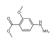 Benzoic acid, 4-hydrazino-2-methoxy-, methyl ester (9CI) structure