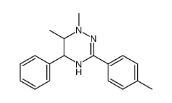 1,6-dimethyl-3-(4-methylphenyl)-5-phenyl-5,6-dihydro-2H-1,2,4-triazine结构式