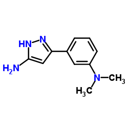 3-[3-(Dimethylamino)phenyl]-1H-pyrazol-5-amine Structure