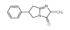 3H-Pyrrolo(1,2-a)imidazol-3-one, 2,5,6,7-tetrahydro-2-methyl-6-phenyl- Structure